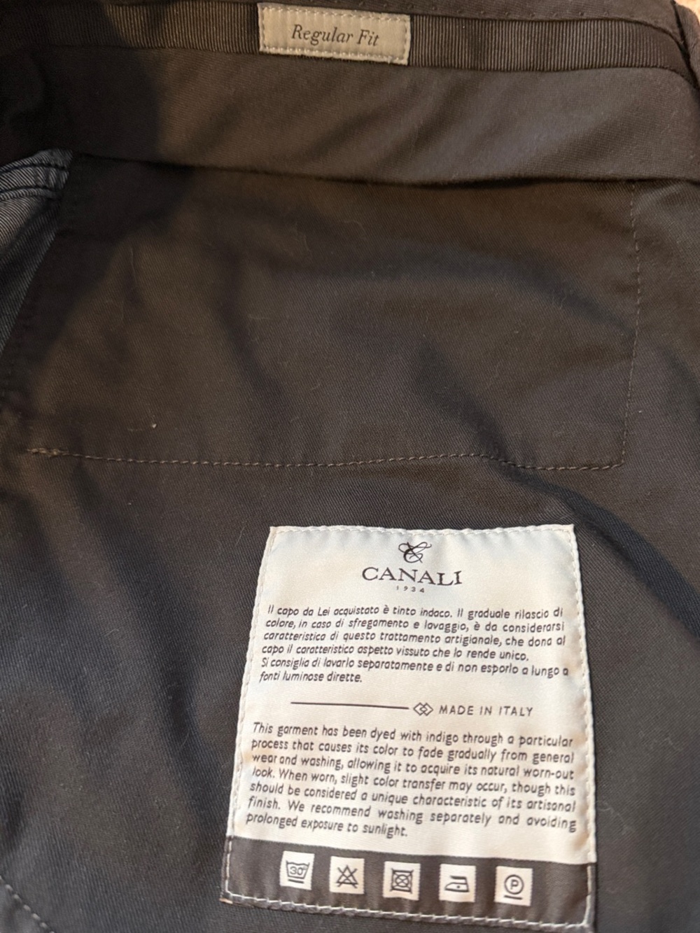 Canali Regular Fit Blue Jeans SZ 50 - Picture 7 of 7